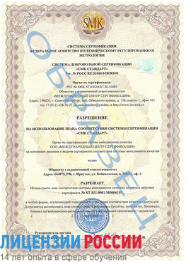 Образец разрешение Артем Сертификат ISO 50001